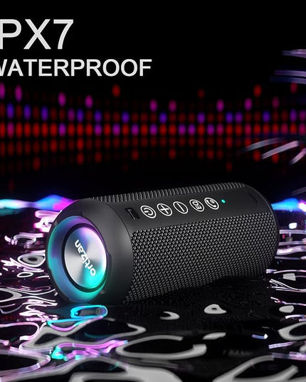 Ortizan Portable Bluetooth Speaker: IPX7 Waterproof, Wireless, Big Sound, Deep Bass, Dual Pairing, 30H Playtime, Valentines Day Gifts for Him, Birthday Gifts for Men Women, Adult White Elephant Gifts