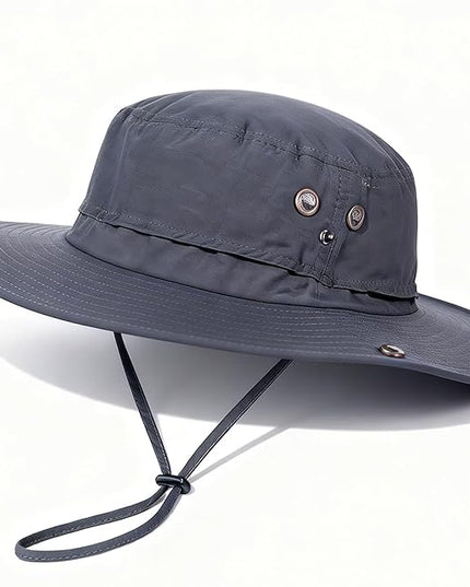PLCWSCFV Plus Size XL XXL Sun Hats for Men Bucket Boonie UV Protection UPF50+ Waterproof Wide Brim Foldable Fishing Beach