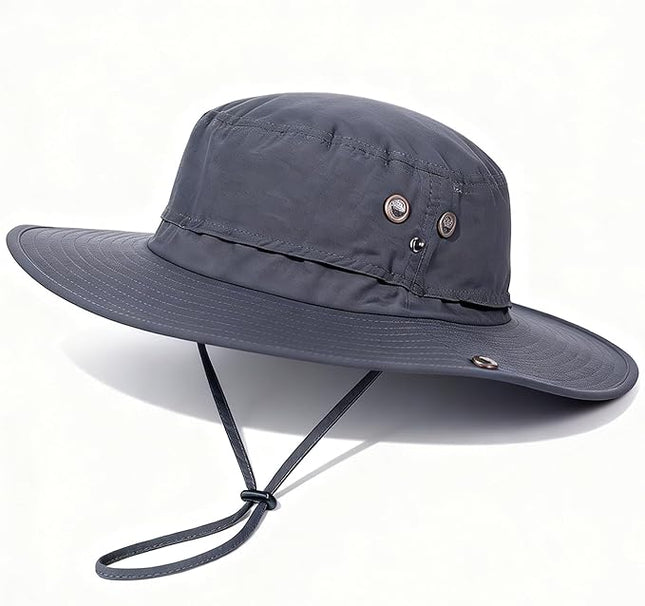 PLCWSCFV Plus Size XL XXL Sun Hats for Men Bucket Boonie UV Protection UPF50+ Waterproof Wide Brim Foldable Fishing Beach