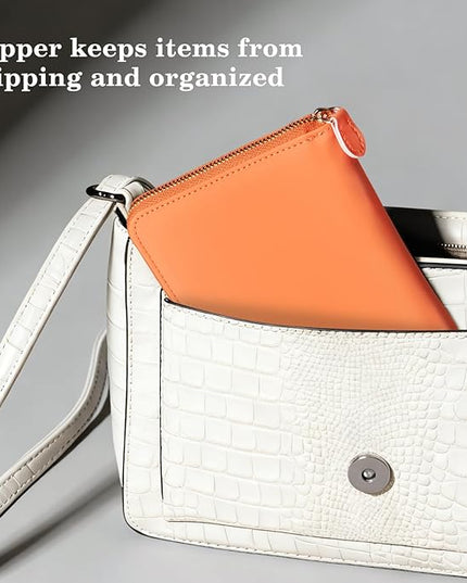 CoBak Passport Holder Cover with Safe Zipper Closure, Premium Passport Wallet for Travel, RFID Blocking Card Case, Waterproof Travel Accessories for Women, Grain Rose Gold