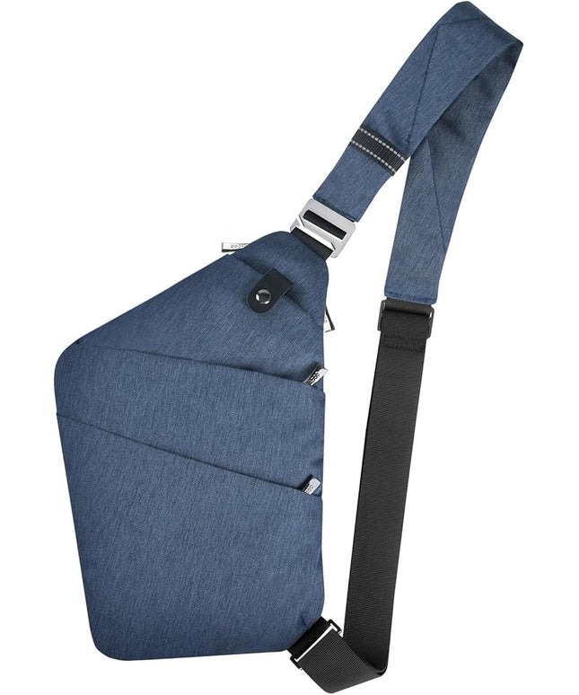 VADOO Sling Bag for Men and Women, Anti theft Crossbody Bag Lightweight Shoulder Chest Bag for Travel Gym