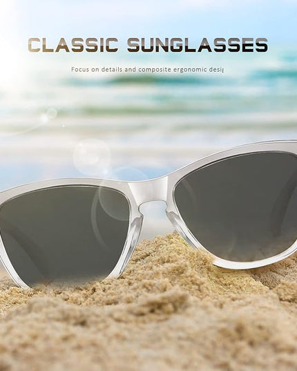 DANAMY Sunglasses Womens Polarized Sunglasses for Women Trendy Designer Mirrored UV400 Protection Sun Glasses