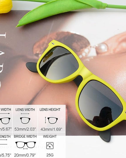 Joopin Square Sunglasses Polarized UV Protection Trendy Designer Sun Glasses Men Women