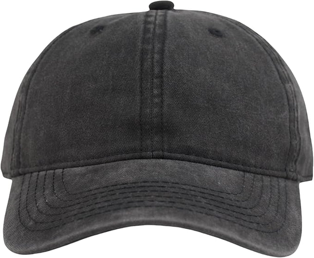 YEANIY Vintage Washed Cotton Plain Baseball Caps Adjustable Unstructured Soft Blank Casual Dad Ball Hats for Men Women