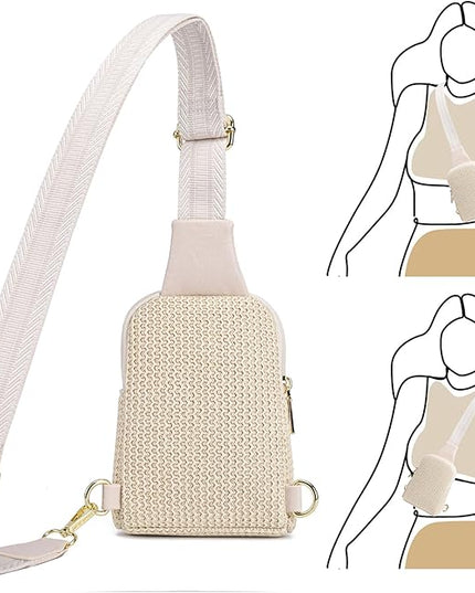 INICAT Faux Straw Crossbody Bags Beach Gifts Valentines Day Her Cruise Ship Essentials Women Summer Small Sling Purses