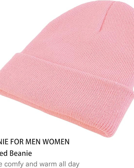 ZOORON 1&2 Pack Beanie for Men Women Slouchy Beanie Hats Winter Knit Caps Soft Ski Hat Unisex