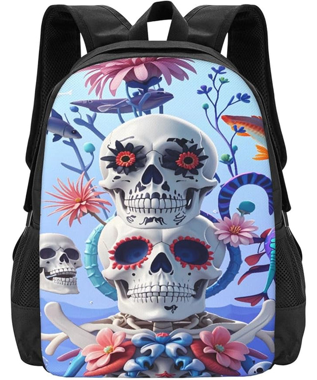 Skeleton Ocean Laptop Backpack Fits 15 Inch Laptop Hiking Backpack Backpacks For Computer