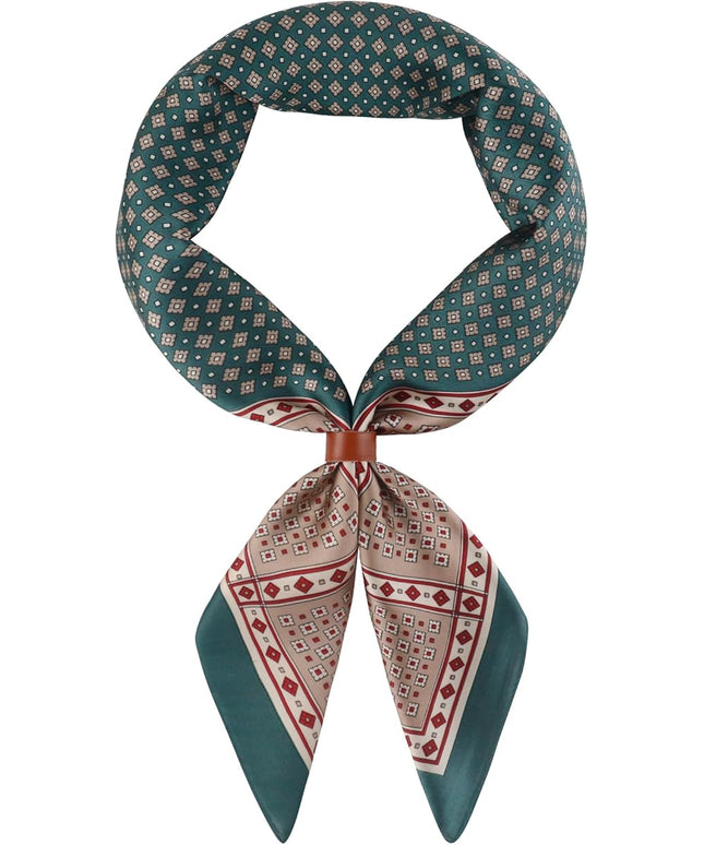 27.5 Inches Square Silk Feeling Neck Scarf for Men Necktie Silk Bandanas Pocket Square Cowboy Scarves