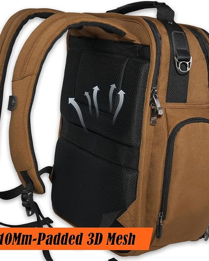 WELKINLAND 24H Business Backpack for Men with Toiletry Bag, 16" Laptop Executive Backpack for Mens, 28L Business Computer Backpacks, Heavy Duty Laptop Backpack, Carry-on Executive Backpacks for Men