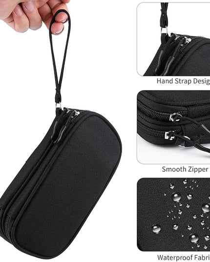 JIAKAI Travel Cable Organizer - Electronics Accessories Bag-Black