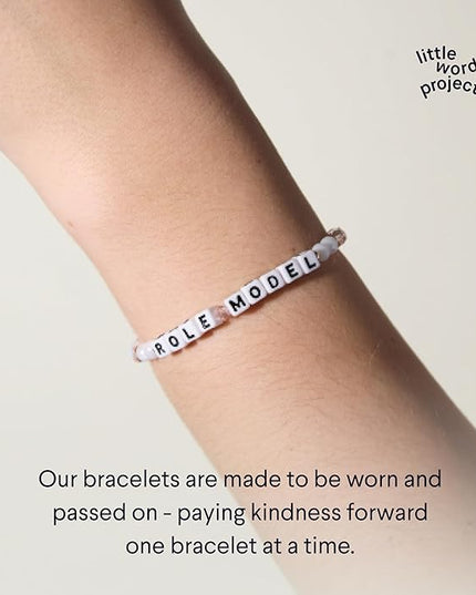 Little Words Project Mother's Day Gifts, The Original Word Bracelet, Made with Colorful Beads and Plated Brass Hardware, Handcrafted Design & Positive Message