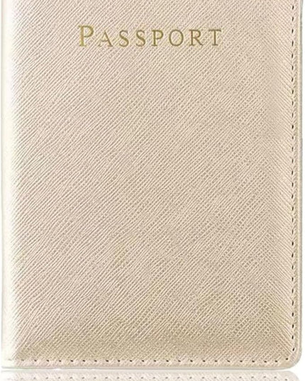 Passport Holder for Travel,Passport Holder with Card Slots Holder,Passport Case,Passport cover for Women and Men,Passport Wallet Travel Essentials and Accessories (Classic, Gold)