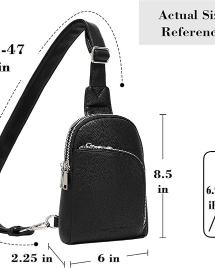 INICAT RFID Blocking Sling Bag Anti Theft Crossbody Bags Women Valentine's Day Gifts Travel Purses Vegan Leather