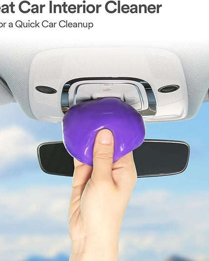 PULIDIKI Car Cleaning Gel Cleaning Putty Car Interior Cleaner Car Detailing Kit Car Cleaning Slime Car Cleaning Supplies Car Accessories Gifts for Men Women Purple