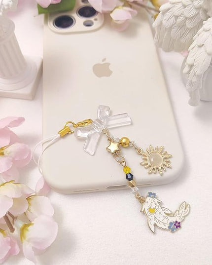 1-4PCS Cute Phone Charms Aesthetic Y2K Cell Phone Charms Strap Pink Strawberry Butterfly Star PhoneCharm Y2K Accessories for Bag Keychain Airpods Camera Pendants Decor