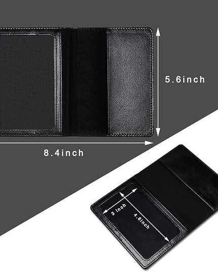 2 Pcs Passport holders，Ultra Slim passport wallet，PU Leather Passport Cover for Women and Men…