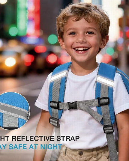 STEAMEDBUN Kids Backpack Boy 4-6, Boys Backpack for Elementary Kindergarten School - 15inch