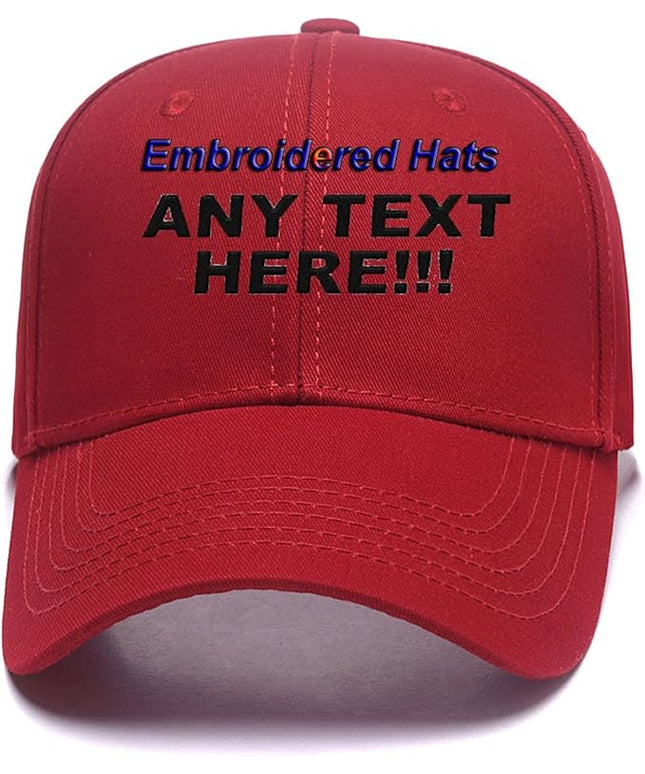 Custom Embroidered Hats Your Own Text Curved Bill Hip Hop Snapback Baseball Hats