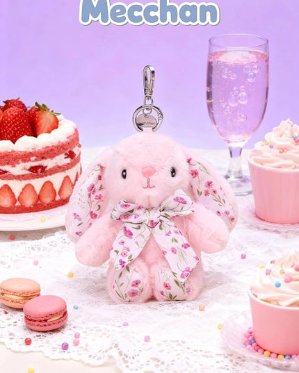 Rabbit Keychain for Backpack, Cute Keychain Bag Charms for Women