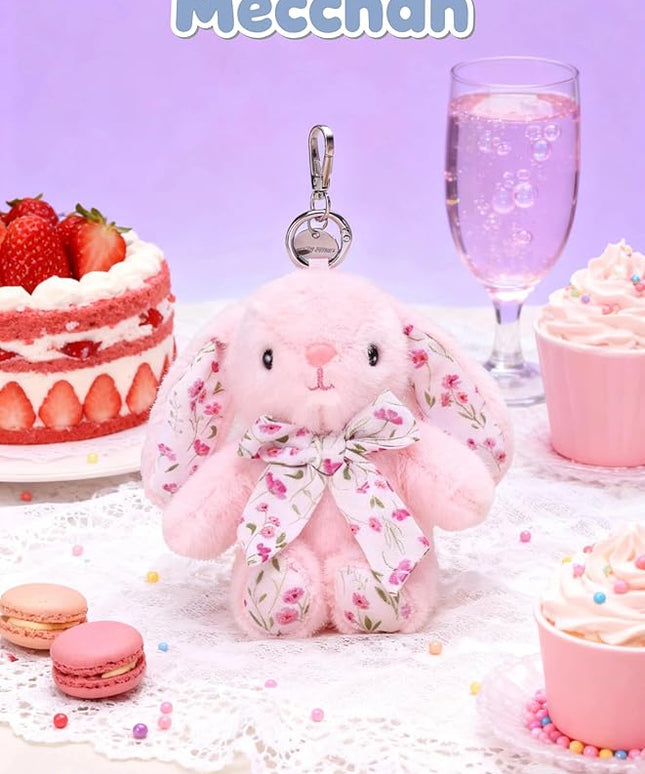 Rabbit Keychain for Backpack, Cute Keychain Bag Charms for Women