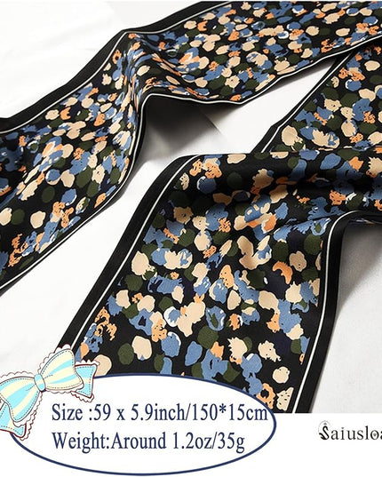 Purse Scarf For Handbags Head Scarves For Women's Hair Bags Scarfs Long Skinny Scarves Fashion Silky