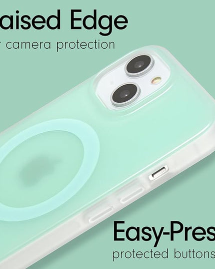 Sonix Protective Phone Case for iPhone 15, 14, 13 | Compatible with Magsafe | 10ft Drop Tested | Jelly Mint