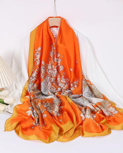 Silk Scarf Mulberry Silk Fashion Scarves Long Lightweight Shawl Wrap …