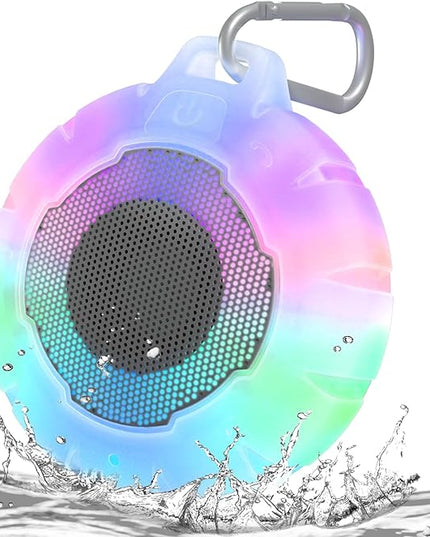 HEYSONG Waterproof Shower Bluetooth Speaker, Durable & Portable with Clear Sound, Ideal for Shower, Pool, Beach & Kayaking – Great Gift for All Ages