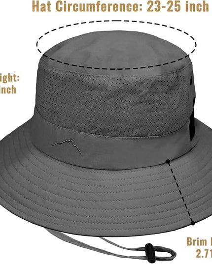 Cooling Sun Bucket Hat for Men Women Fishing Beach Safari Hats for Golf Hiking Hunting Outdoor UPF 50+
