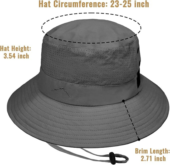 Cooling Sun Bucket Hat for Men Women Fishing Beach Safari Hats for Golf Hiking Hunting Outdoor UPF 50+