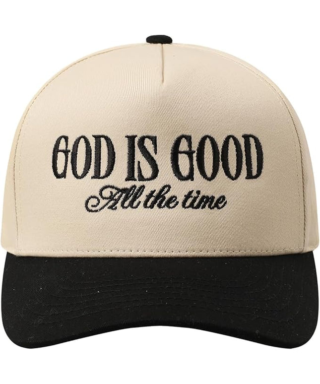 MIRMARU Two-Tone Vintage Canvas Trucker Hats for Men & Women, Adjustable Size Baseball Caps with Trendy Embroidered Design