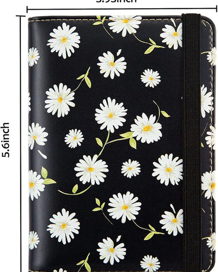 Passport Holder,Passport Cover Rfid Blocking Travel Wallet Cute Personalized Womens Mens Credit Card Wallet (Daisy)