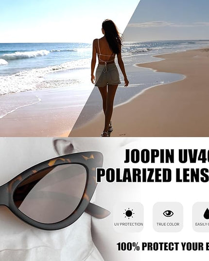 Joopin Polarized Cat Eye Sunglasses for Women Vintage Cateye Sun Glasses UV400 Protection