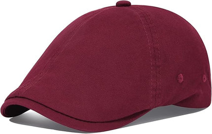 VOBOOM Cotton Washing Flat Cap Cabbie Hat Gatsby Ivy Irish Hunting Newsboy