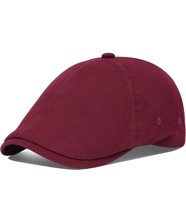 VOBOOM Cotton Washing Flat Cap Cabbie Hat Gatsby Ivy Irish Hunting Newsboy