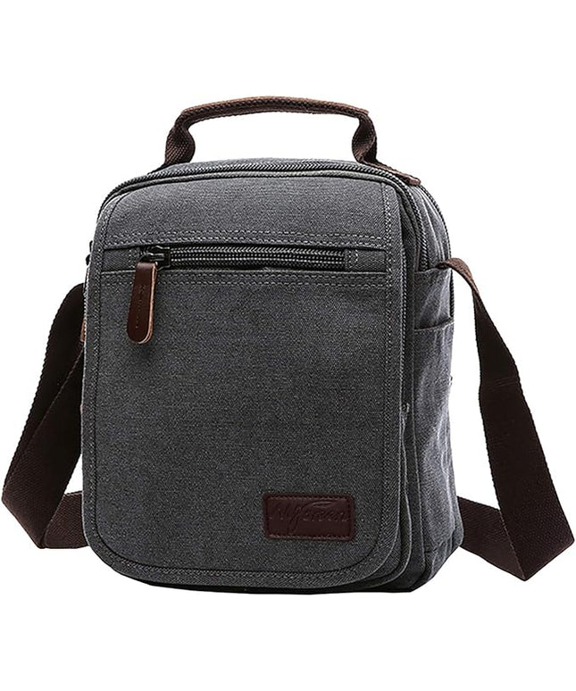mygreen Small Canvas Crossbody Shoulder Bag Messenger Bag Work Bag