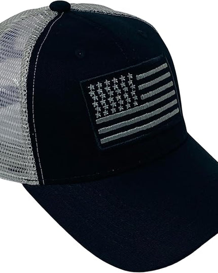 Roytrense Embroidered American Flag Unisex Baseball Cap (100% Cotton)