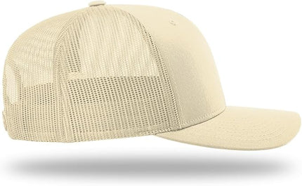 Richardson 112 Trucker Hat - Premium Adjustable Snapback Hat - Structured Six Panel Richardson Blank Caps