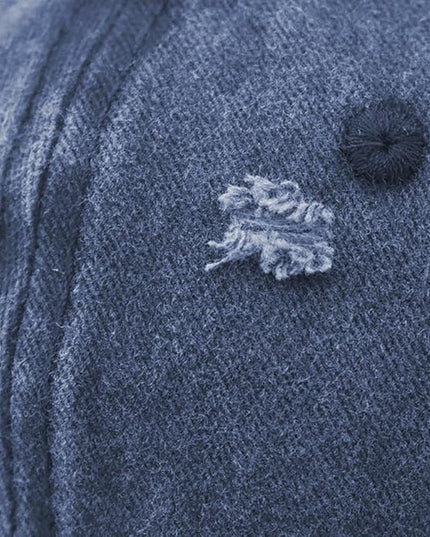 Classic Vintage Distressed Baseball Cap, Washed Cotton, Adjustable Fit
