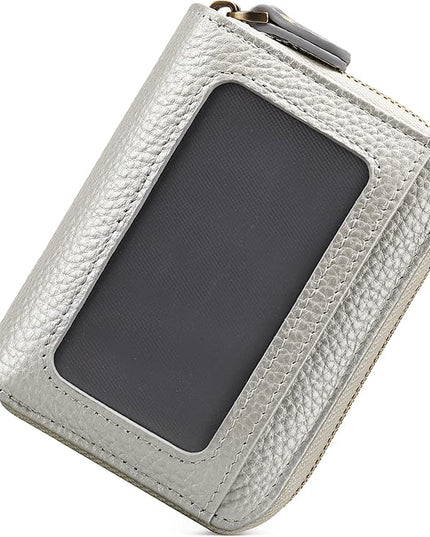 GOIACII Small Genuine Leather Wallet for Women, RFID Blocking Credit Card Holder Wallet
