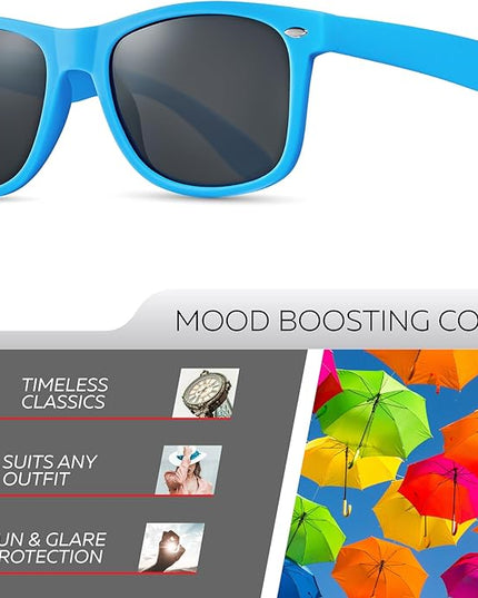 Retro Rewind Polarized Sunglasses for Men and Women - UV Protection Classic Sun Glasses