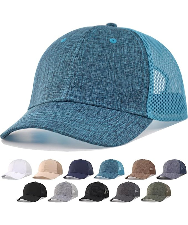 CYGTE XXL Plus Size Trucker Hat Snapback Baseball Cap- Big Head Fit Up to Size 8 Men's Mesh-Back Ball Cap