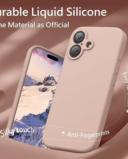 FireNova Magnetic for iPhone 17 Case, Compatible with MagSafe, [Integrated Silicone Camera Control Button] [Camera Protection] Anti-Scratch Microfiber Lining Phone Case, 6.3", Pinksand