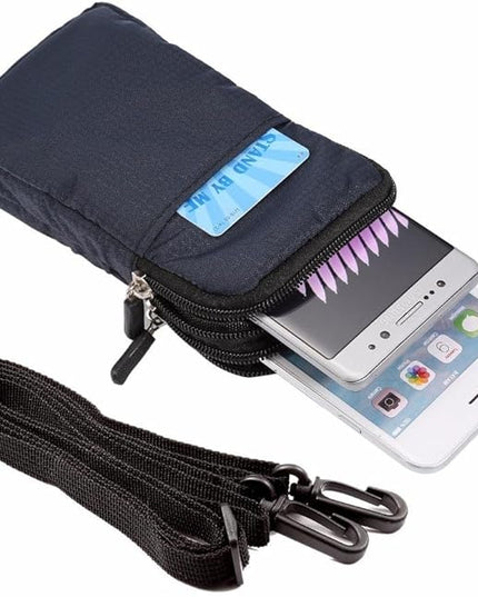 Universal Crossbody Cell Phone Purse Waist Pack Bag for Outdoor Sports Moblie Phone Carrying Cases Shoulder Belt Bag Pouch for iPhone 7 6/6S Plus Samsung Galaxy Phones Under 6.0'' from WaitingU