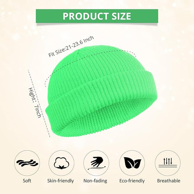 SATINIOR Trawler Beanie Watch Hat Roll-up Edge Skullcap Fisherman Beanie for Women Men