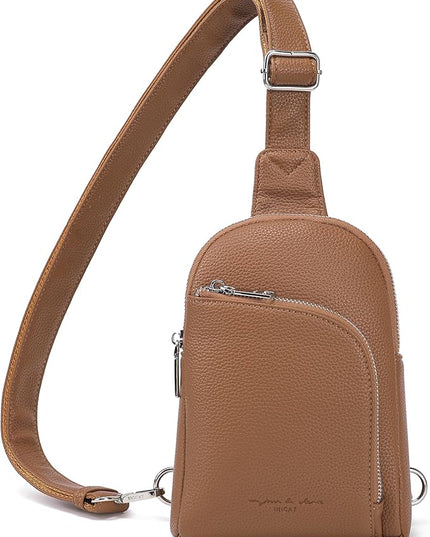 INICAT RFID Blocking Sling Bag Anti Theft Crossbody Bags Women Valentine's Day Gifts Travel Purses Vegan Leather
