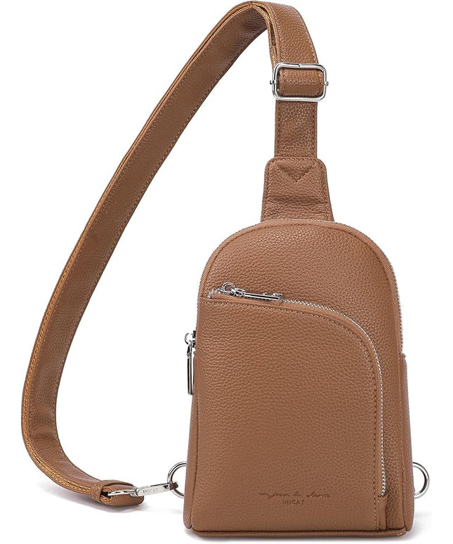 INICAT RFID Blocking Sling Bag Anti Theft Crossbody Bags Women Valentine's Day Gifts Travel Purses Vegan Leather