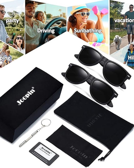 Joopin Square Sunglasses Polarized UV Protection Trendy Designer Sun Glasses Men Women