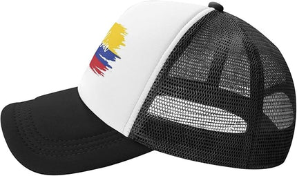 Cute Flag Baseball Cap for Men Women Mesh Trucker Hat Adjustable Patriotic Snapback Baseball Hat for Sports Running