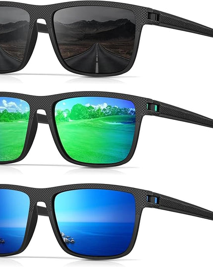 Sunglasses-Men Polarized Mens Sunglasses: Classic Women Sun Glasses UV Protection for Fishing Driving Golf